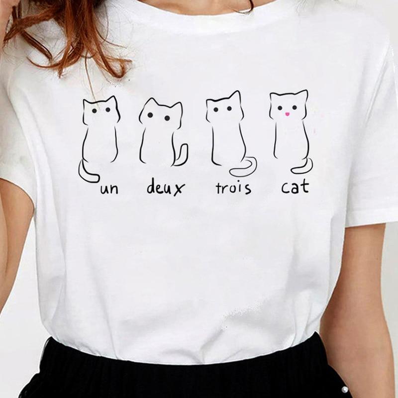 T-shirt chat quatre
