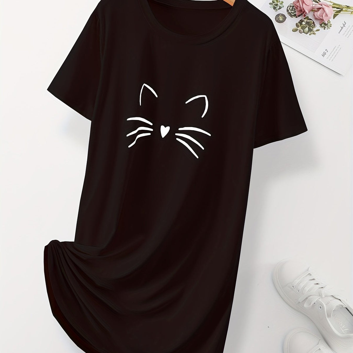 T-shirt chat mignon